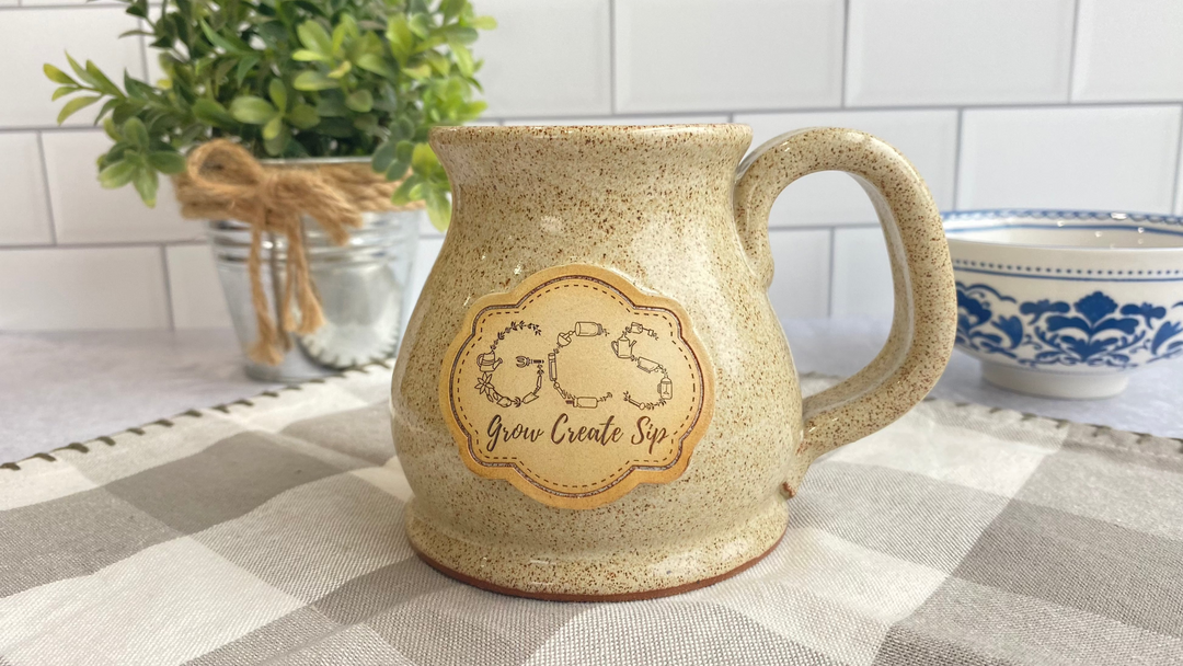 Grow Create Sip | Handcrafted Stoneware Mug