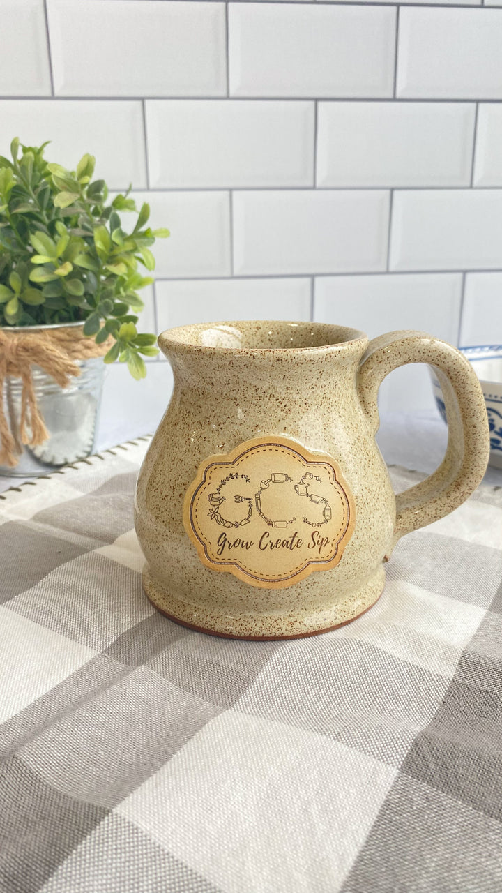 Grow Create Sip | Handcrafted Stoneware Mug